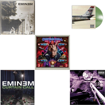 Curtain Call 2 (2LP) & Curtain Call: Hits & Kamikaze (Opaque Olive Green LP Vinyl/Gatefold Jacket) & Slim Shady LP & Marshall Mathers LP