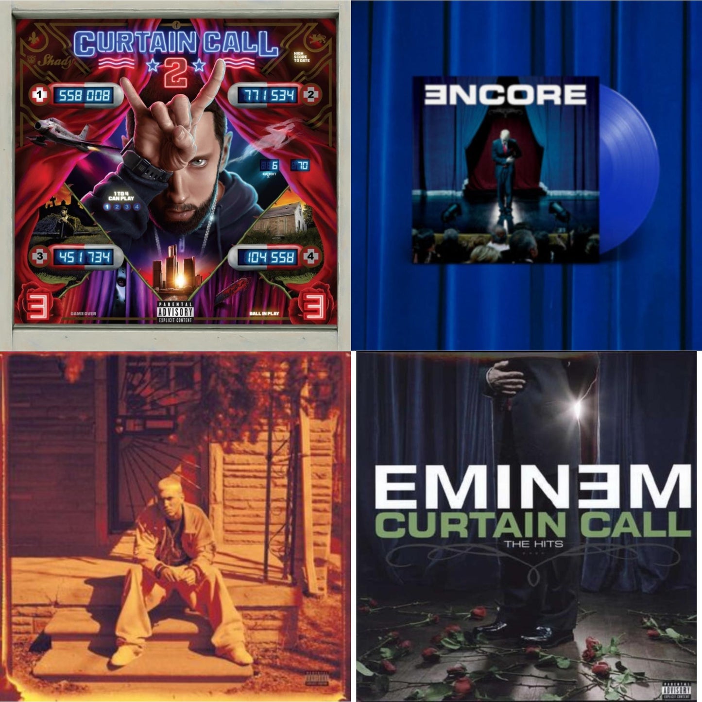 Curtain Call 2 (2LP) & Encore (X) (20Th Anniversary) (Royal Blue Vinyl/2LP) & Marshall Mathers LP (X) (25Th Anniversary) (180G/2LP) & Curtain Call: Hits