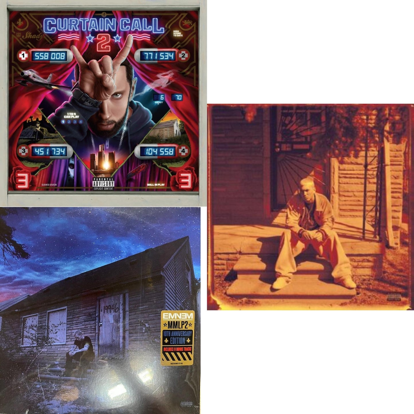 Curtain Call 2 (2LP) & Marshall Mathers LP2 (10Th Anniversary Edition) (Expanded Deluxe/4LP) & Marshall Mathers LP (X) (25Th Anniversary) (180G/2LP)