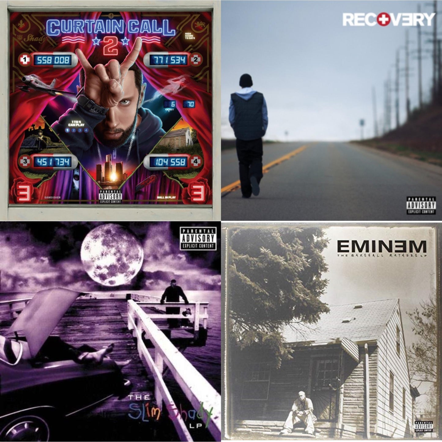 Curtain Call 2 (2LP) & Recovery & Slim Shady LP & Marshall Mathers LP