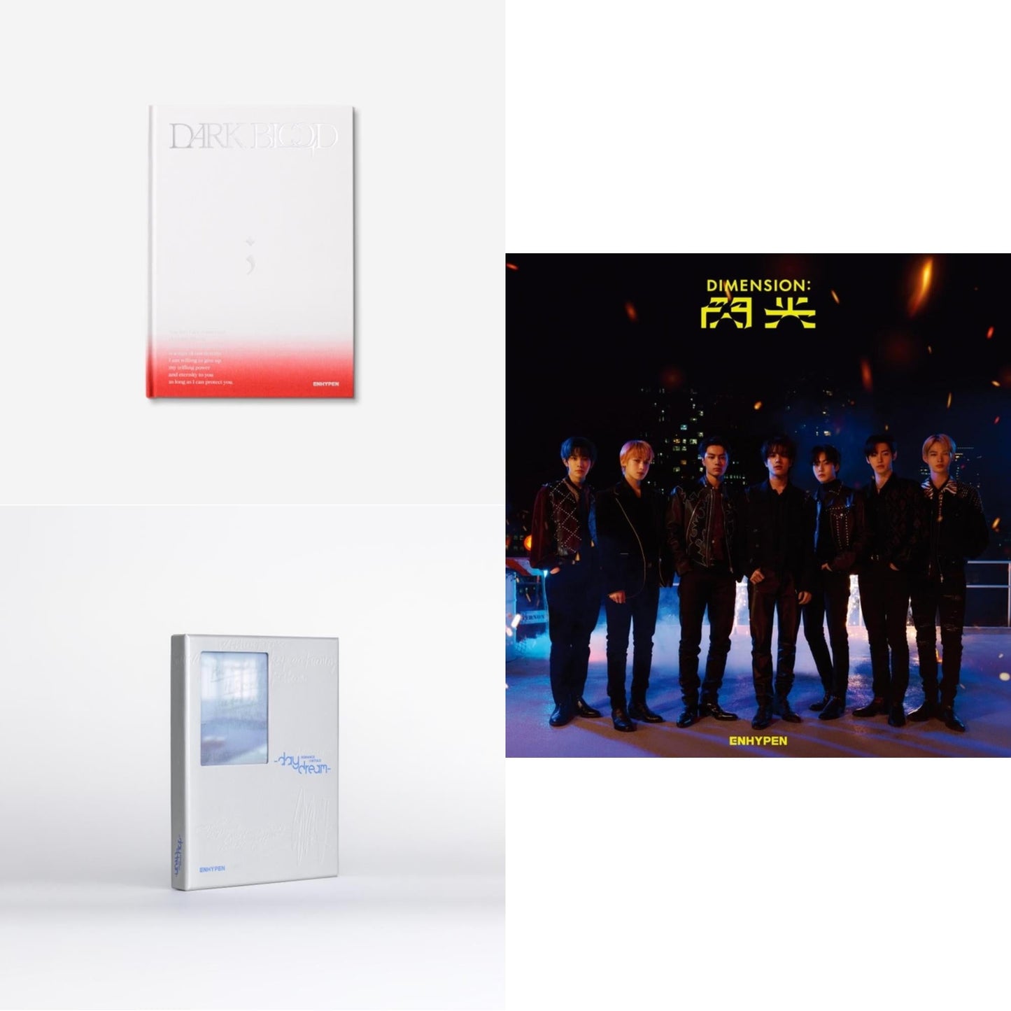 Dark Blood (New Ver.) & Romance : Untold -Daydream- (Blue Moon Ver.) & Dimension: Senkou (CD/DVD/Limited Edition A)