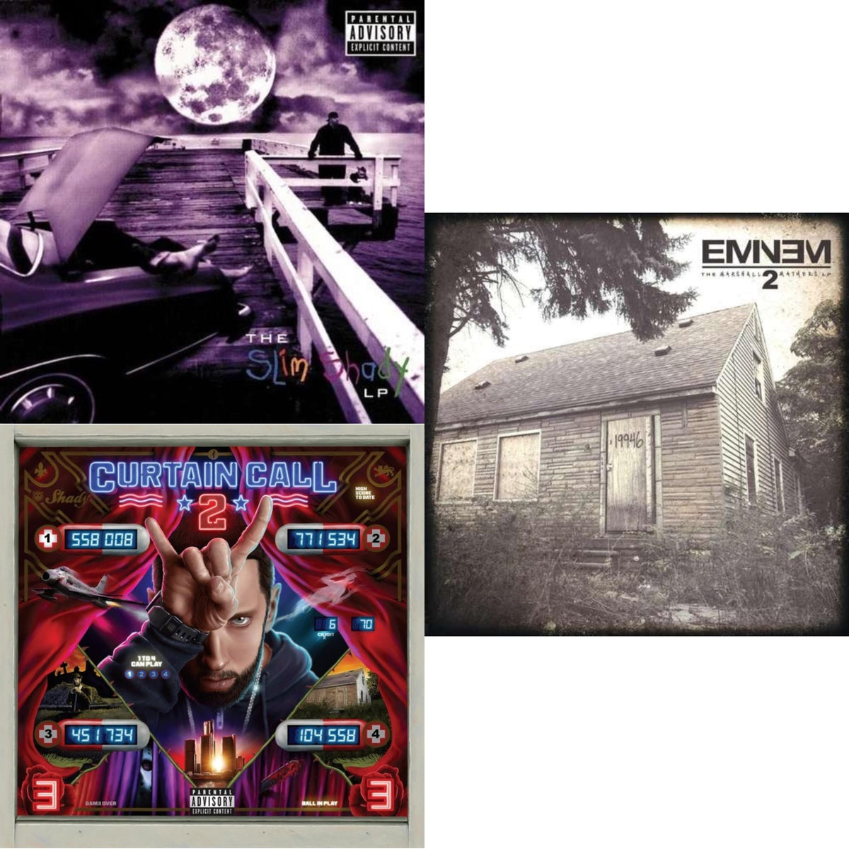 Curtain Call 2 (2LP) & Marshall Mathers LP 2 & Slim Shady LP