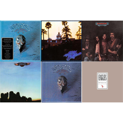 This is a 6 LP Vinyl SKU bundle.
1.This LP Vinyl is brand new.Format: LP VinylMusic Style: Classic RockThis item's title is: Their Greatest Hits Vol.1 & 2 (2LP/180G)Artist: EaglesLabel: ELEKTRA CATALOG GROUPBarcode: 081227934132Release Date: 7/21/2017
2.This LP Vinyl is brand new.