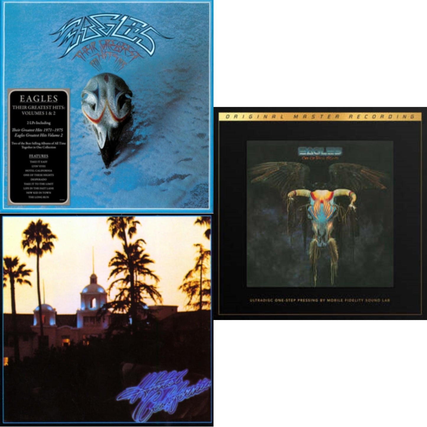 This is a 3 LP Vinyl SKU bundle.
1.This LP Vinyl is brand new.Format: LP VinylMusic Style: Classic RockThis item's title is: Their Greatest Hits Vol.1 & 2 (2LP/180G)Artist: EaglesLabel: ELEKTRA CATALOG GROUPBarcode: 081227934132Release Date: 7/21/2017
2.This LP Vinyl is brand new.