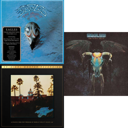 This is a 3 LP Vinyl SKU bundle.
1.This LP Vinyl is brand new.Format: LP VinylMusic Style: Classic RockThis item's title is: Their Greatest Hits Vol.1 & 2 (2LP/180G)Artist: EaglesLabel: ELEKTRA CATALOG GROUPBarcode: 081227934132Release Date: 7/21/2017
2.This LP Vinyl is brand new.