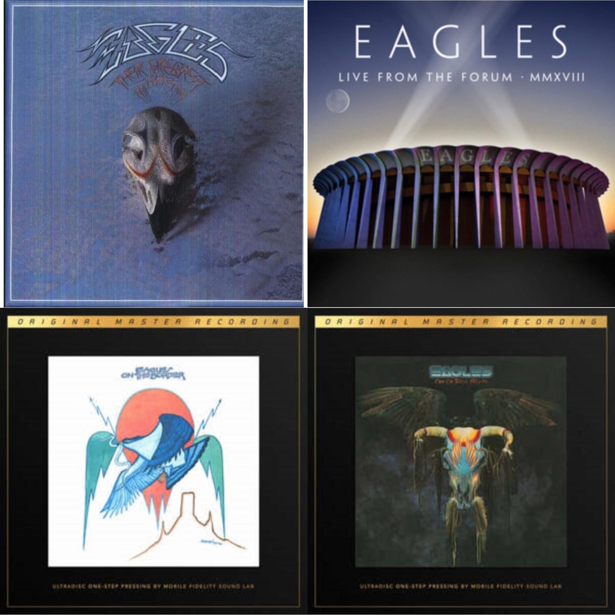 Eagles - Their Greatest Hits 1971-1975 & Live From The Forum Mmxviii (4LP/180G) & On The Border (2LP/180G/45RPM Supervinyl Ultradisc One-Step/Original Masters/Limited/Numbered) & One Of These Nights (2LP/180G/45RPM Supervinyl Ultradisc