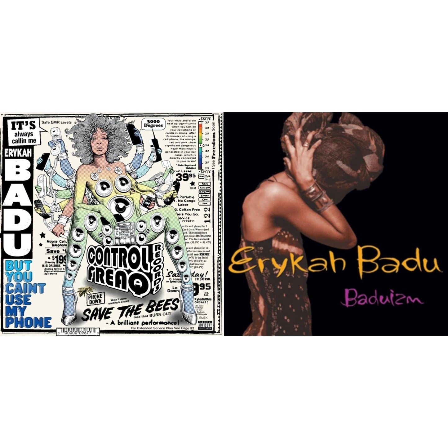 This is a 2 LP Vinyl SKU bundle.
1.This LP Vinyl is brand new.Format: LP VinylMusic Style: Neo SoulThis item's title is: But You Caint Use My Phone (Purple LP Vinyl)Artist: Erykah BaduLabel: MOTOWN RECORDSBarcode: 602438283484Release Date: 5/27/2022
2.This LP Vinyl is brand new.