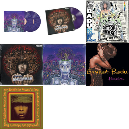 New Amerykah Part Two (Return Of The Ankh) (Violet Vinyl/2LP) & New Amerykah Part One (4Th World War) (Purple Vinyl/2LP) & But You Caint Use My Phone (Purple LP Vinyl) & New Amerykah Part 1: 4Th World War & New Amerykah Part 2: Return Of Ankh & Baduizm