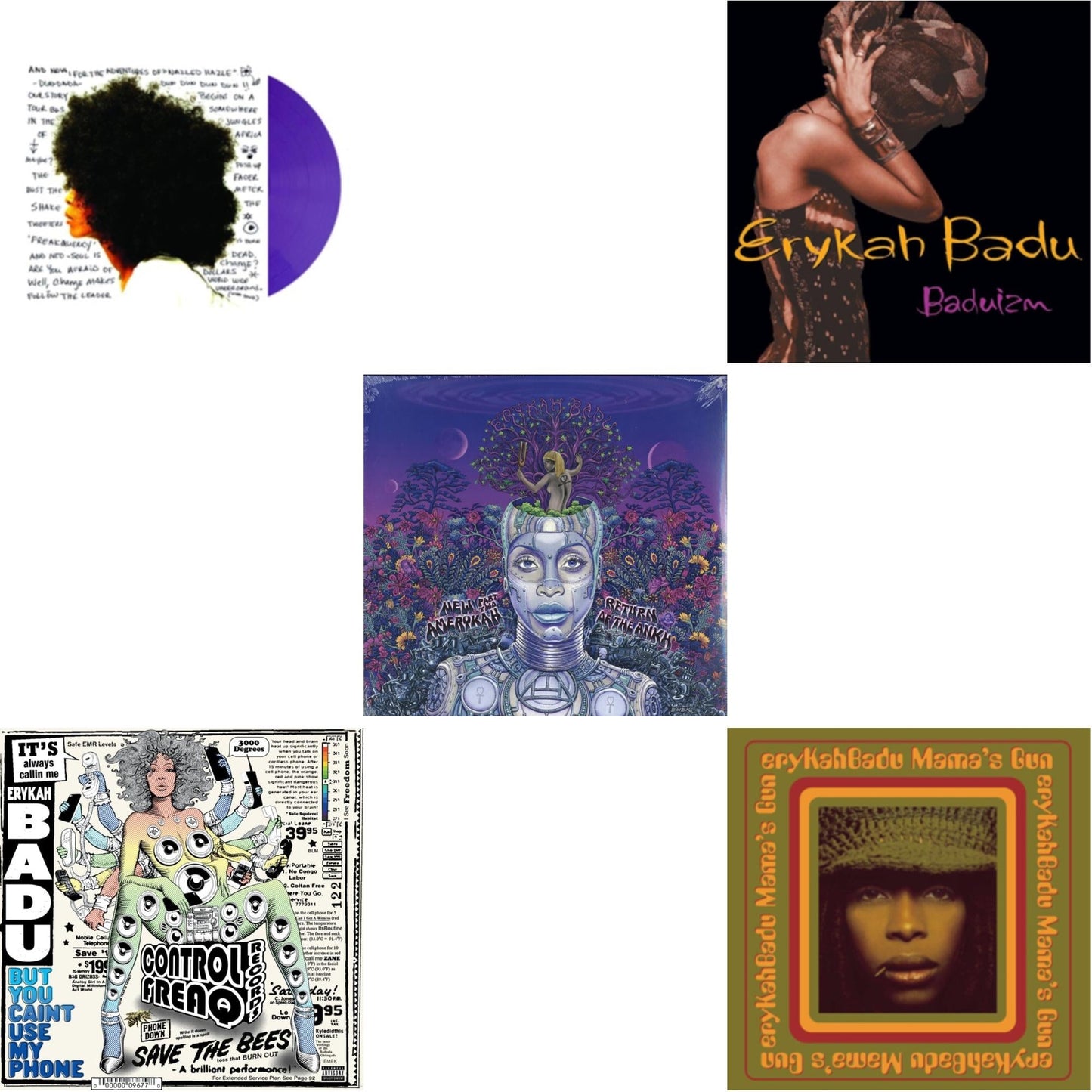 Worldwide Underground (Purple LP Vinyl) & But You Caint Use My Phone (Purple LP Vinyl) & New Amerykah Part 2: Return Of Ankh & Baduizm & Mama's Gun