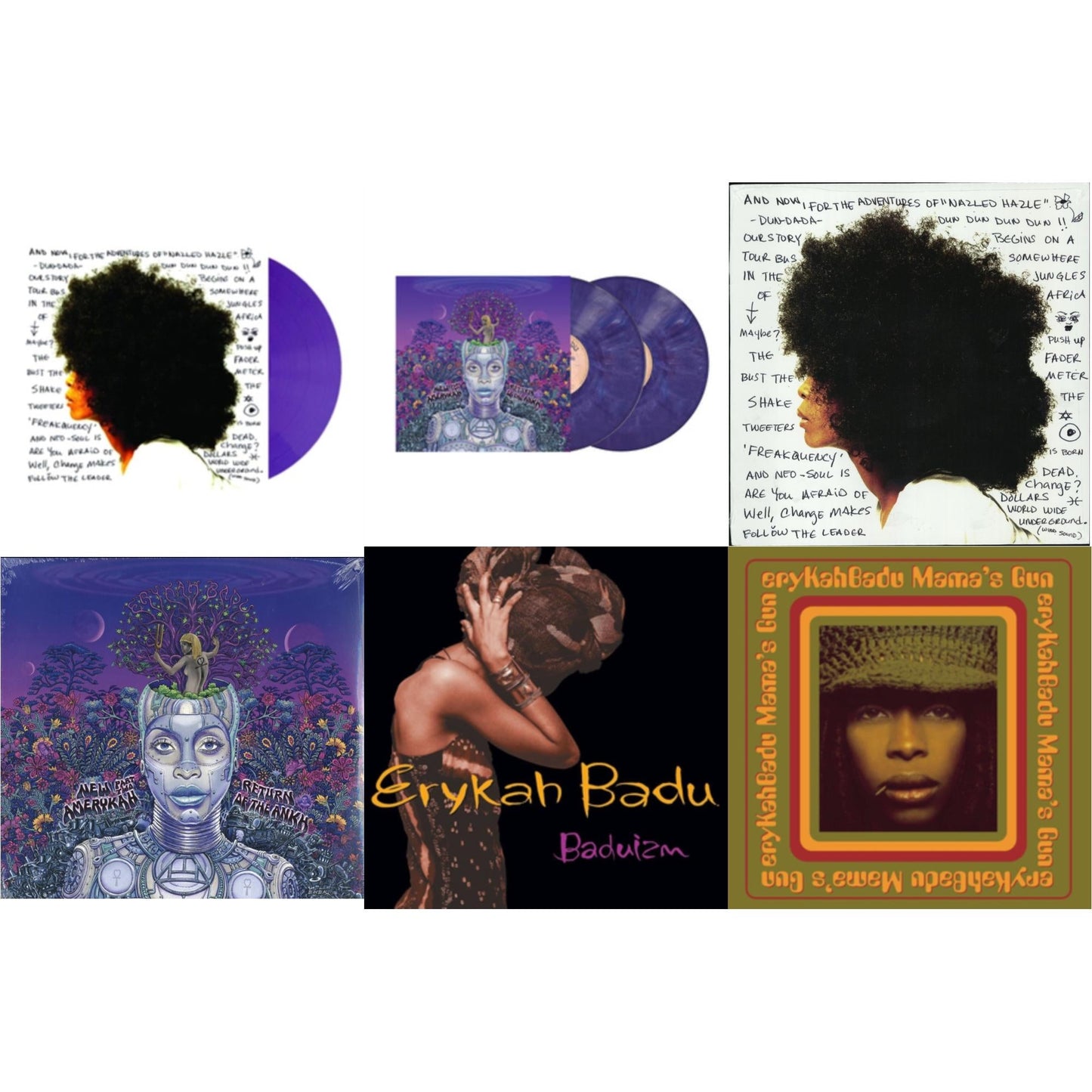Worldwide Underground (Purple LP Vinyl) & New Amerykah Part Two (Return Of The Ankh) (Violet Vinyl/2LP) & Worldwide Underground & New Amerykah Part 2: Return Of Ankh & Baduizm & Mama's Gun