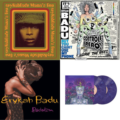 New Amerykah Part Two (Return Of The Ankh) (Violet Vinyl/2LP) & But You Caint Use My Phone (Purple LP Vinyl) & Baduizm & Mama's Gun
