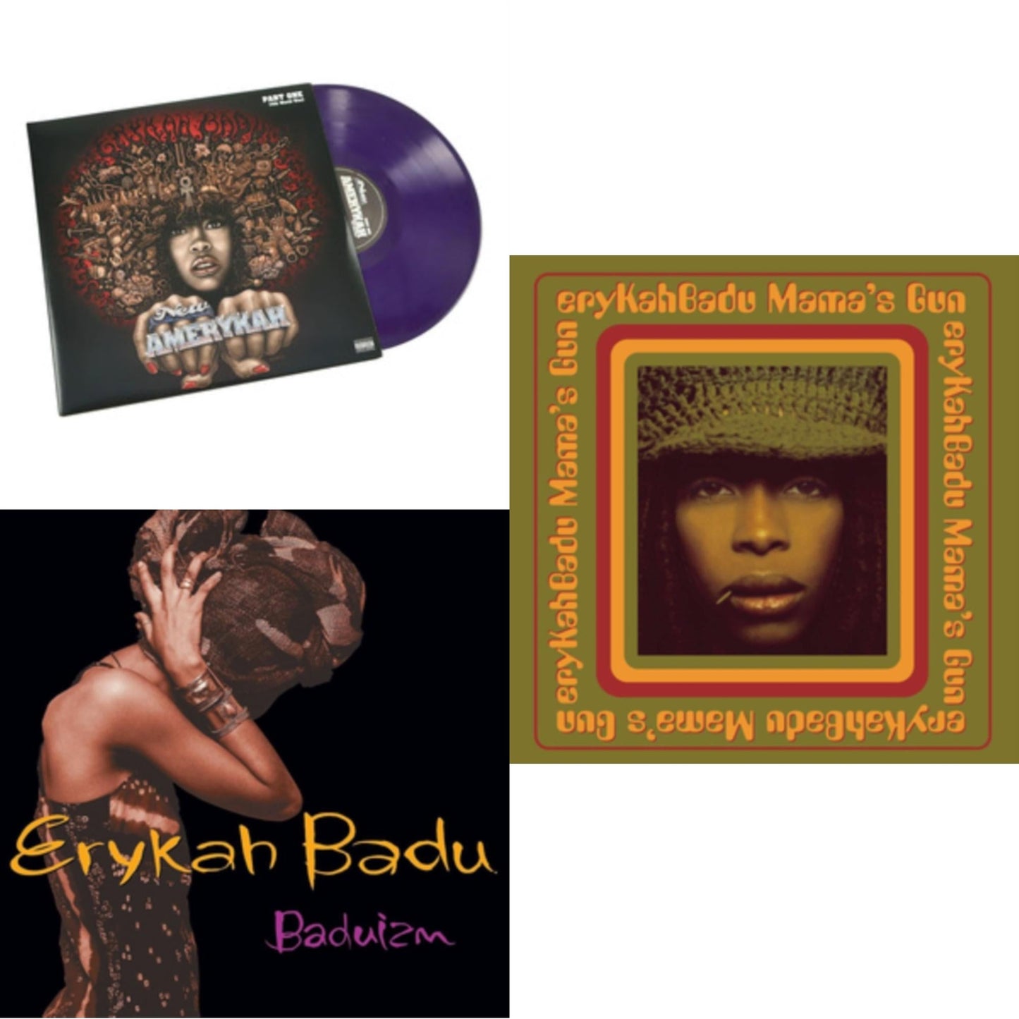 New Amerykah Part One (4Th World War) (Purple Vinyl/2LP) & Baduizm & Mama's Gun