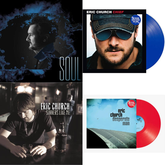 Soul & Chief (Blue LP Vinyl) & Sinners Like Me (Blue LP Vinyl) & Desperate Man (Red LP Vinyl)