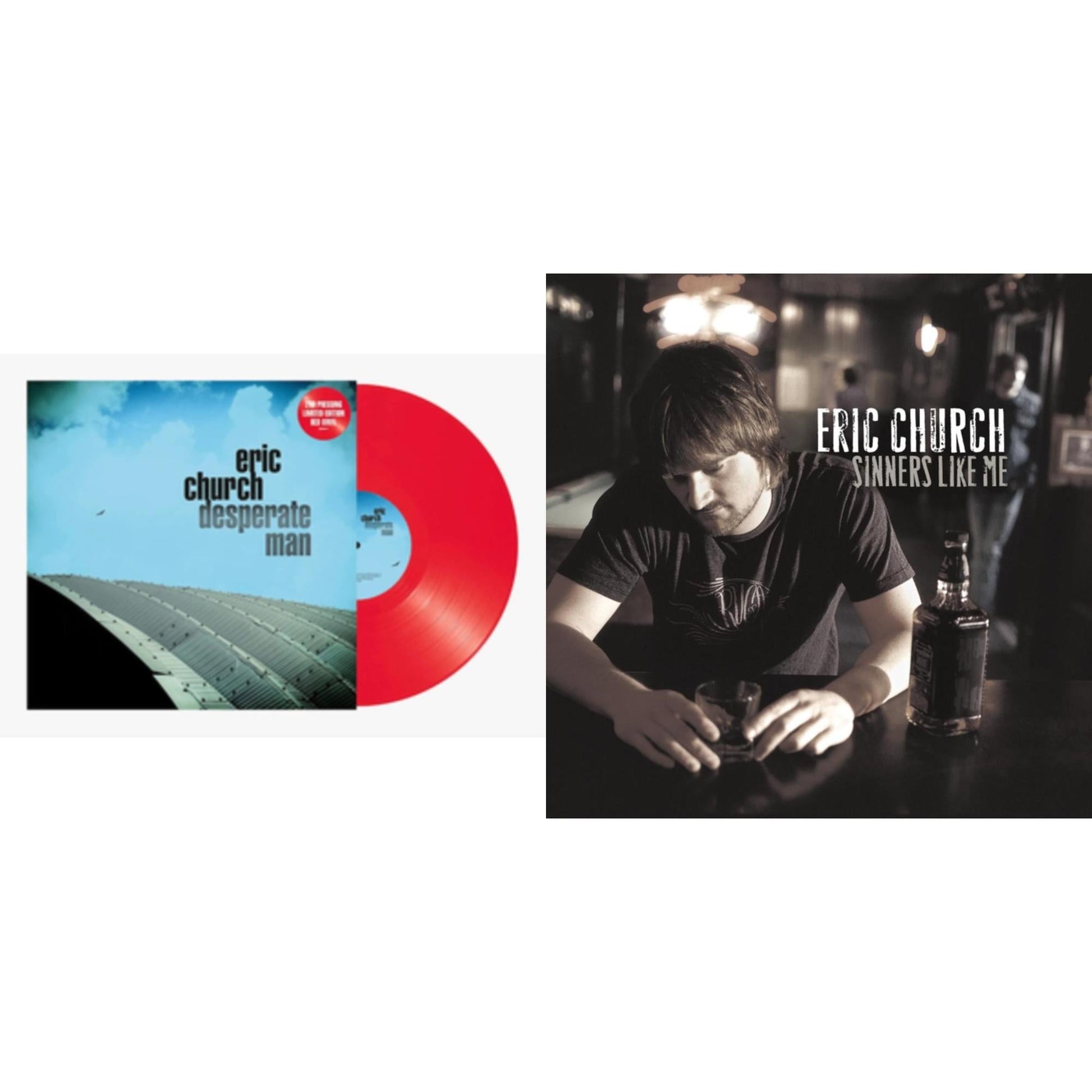 This is a 2 LP Vinyl SKU bundle.
1.This LP Vinyl is brand new.Format: LP VinylMusic Style: CountryThis item's title is: Desperate Man (Red LP Vinyl)Artist: Eric ChurchLabel: EMI NASHVILLEBarcode: 602445564927Release Date: 10/7/2022
2.This LP Vinyl is brand new.