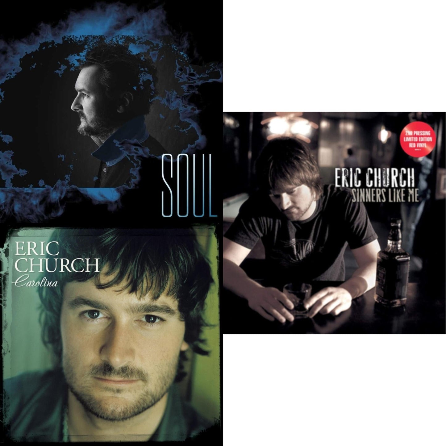 Soul & Carolina (Clear LP Vinyl) & Sinners Like Me (Red LP Vinyl)
