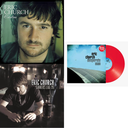 Carolina (Clear LP Vinyl) & Sinners Like Me (Blue LP Vinyl) & Desperate Man (Red LP Vinyl)