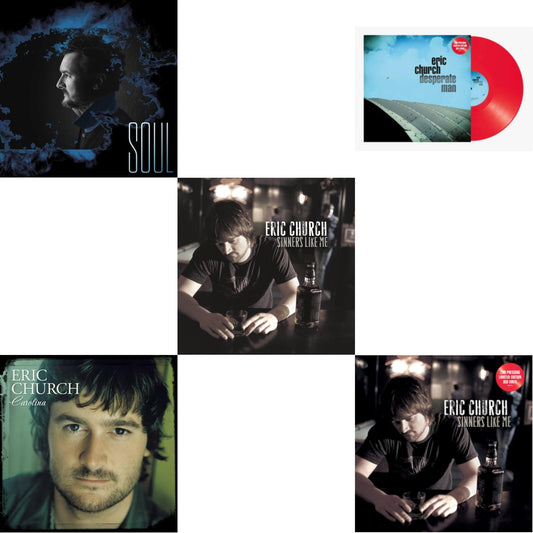 Soul & Carolina (Clear LP Vinyl) & Sinners Like Me (Blue LP Vinyl) & Desperate Man (Red LP Vinyl) & Sinners Like Me (Red LP Vinyl)