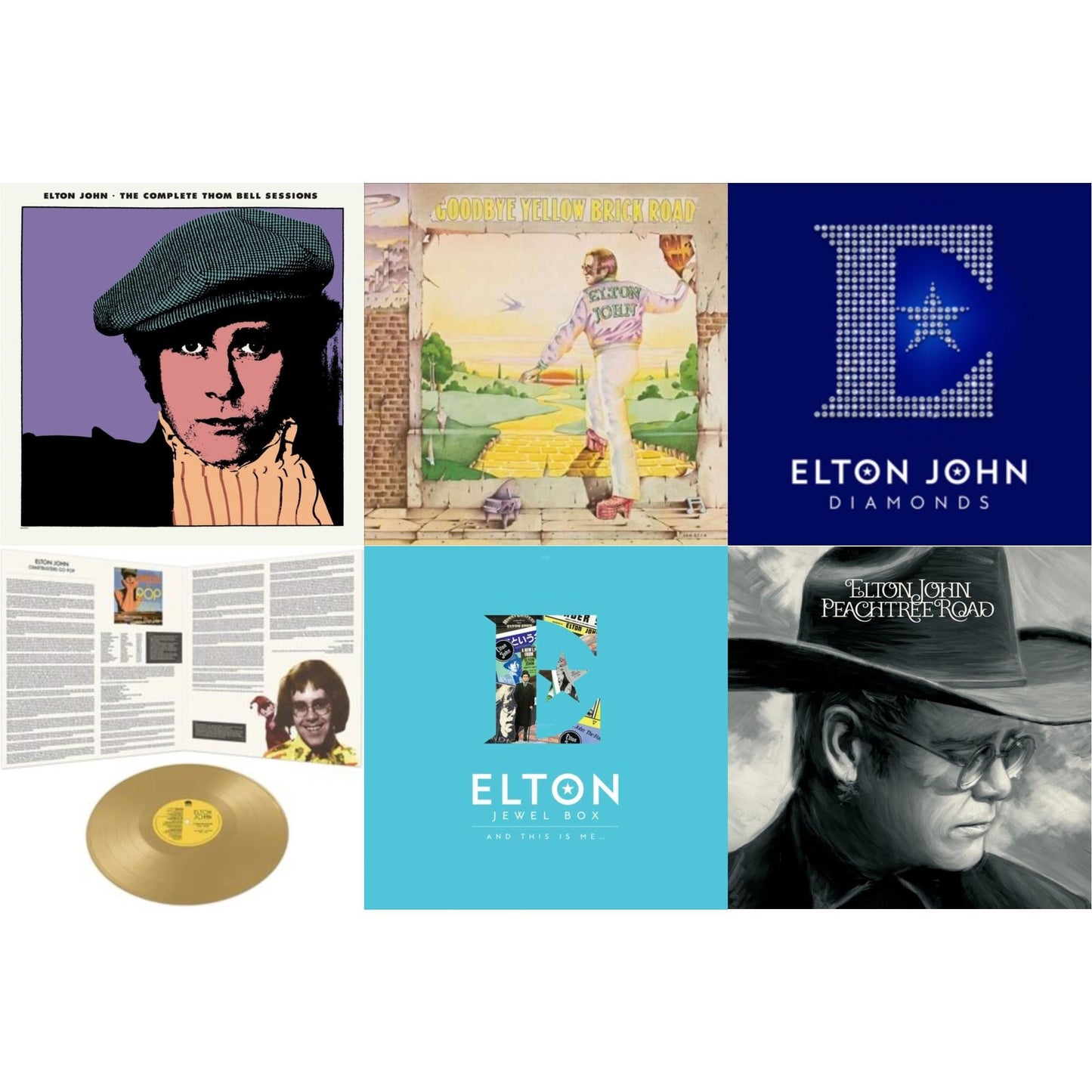 Complete Thom Bell Sessions (Ep) (180G/Purple LP Vinyl) & Peachtree Road (2LP) & Jewel Box (2LP - And This Is Me) & Goodbye Yellow Brick Road & Diamonds (2LP) & Chartbusters Go Pop - Legendary Covers '69 / '70 (Gold LP Vinyl)