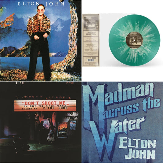 Caribou (50Th Anniversary Edition/2LP/Blue Vinyl) & Tumbleweed Connection (Green Splatter LP Vinyl/180G) & Don't Shoot Me I'm Only The Piano Player (Red Splatter LP Vinyl/180G) & Madman Across The Water (LP)