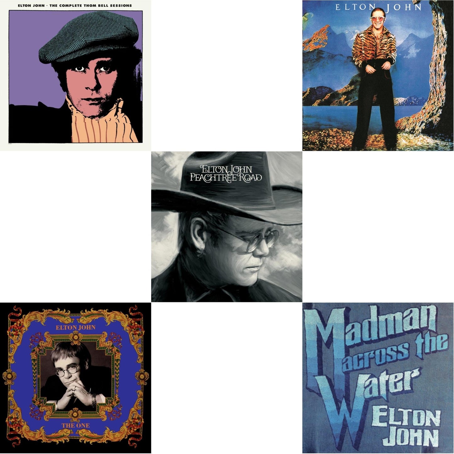 Complete Thom Bell Sessions (Ep) (180G/Purple LP Vinyl) & One (2LP) & Peachtree Road (2LP) & Caribou (50Th Anniversary Edition/2LP/Blue Vinyl) & Madman Across The Water (LP)