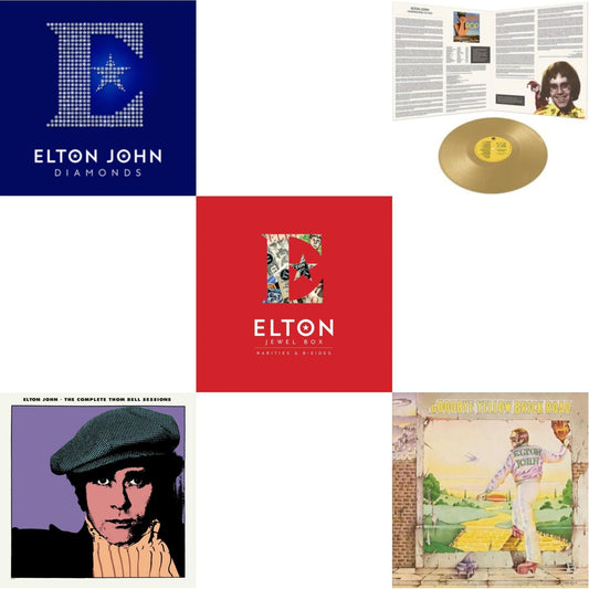 Complete Thom Bell Sessions (Ep) (180G/Purple LP Vinyl) & Jewel Box (3LP - Rarities & B-Sides) & Goodbye Yellow Brick Road & Diamonds (2LP) & Chartbusters Go Pop - Legendary Covers '69 / '70 (Gold LP Vinyl)