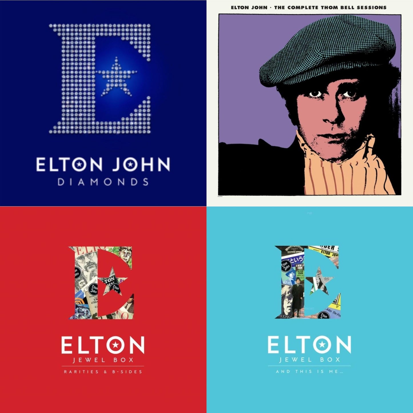 This is a 4 LP Vinyl SKU bundle.
1.This LP Vinyl is brand new.Format: LP VinylThis item's title is: Complete Thom Bell Sessions (Ep) (180G/Purple LP Vinyl)Artist: Elton JohnLabel: EMIBarcode: 602435666242Release Date: 4/23/2022
2.This LP Vinyl is brand new.