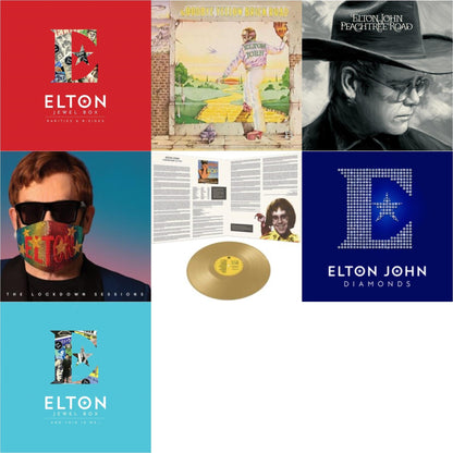 This is a 7 LP Vinyl SKU bundle.
1.This LP Vinyl is brand new.Format: LP VinylMusic Style: Pop RockThis item's title is: Jewel Box (3LP - Rarities & B-Sides)Artist: Elton JohnLabel: MERCURYBarcode: 602507314606Release Date: 11/13/2020
2.This LP Vinyl is brand new.