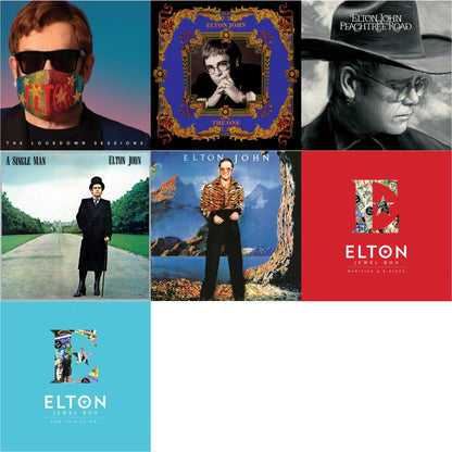 Lockdown Sessions (Blue Vinyl/2LP) (X) & One (2LP) & Peachtree Road (2LP) & Single Man & Caribou (50Th Anniversary Edition/2LP/Blue Vinyl) & Jewel Box (3LP - Rarities & B-Sides) & Jewel Box (2LP - And This Is Me)