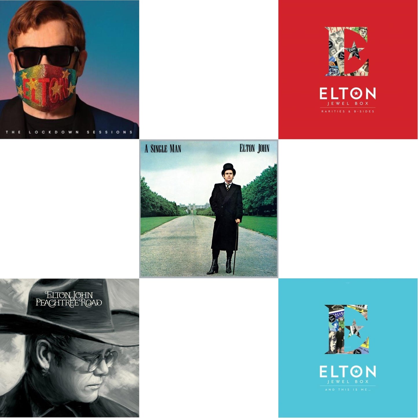 Lockdown Sessions (Blue Vinyl/2LP) (X) & Peachtree Road (2LP) & Single Man & Jewel Box (3LP - Rarities & B-Sides) & Jewel Box (2LP - And This Is Me)
