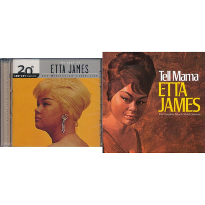 This is a 2 CD SKU bundle.
1.This CD is brand new.Format: CDMusic Style: Country BluesThis item's title is: Millennium Collection: 20Th Century MastersArtist: Etta JamesLabel: GEFFENBarcode: 008811195328Release Date: 4/6/1999
2.This CD is brand new.