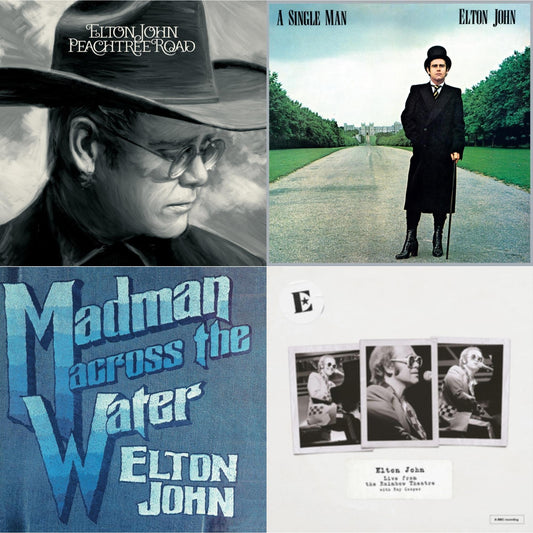 Peachtree Road (2LP) & Single Man & Madman Across The Water (Light Blue LP Vinyl/180G) & Live At The Rainbow Theatre (180G)