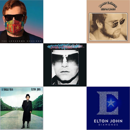 Lockdown Sessions (Blue Vinyl/2LP) (X) & Single Man & Victim Of Love & Honky Chateau & Diamonds (2LP)