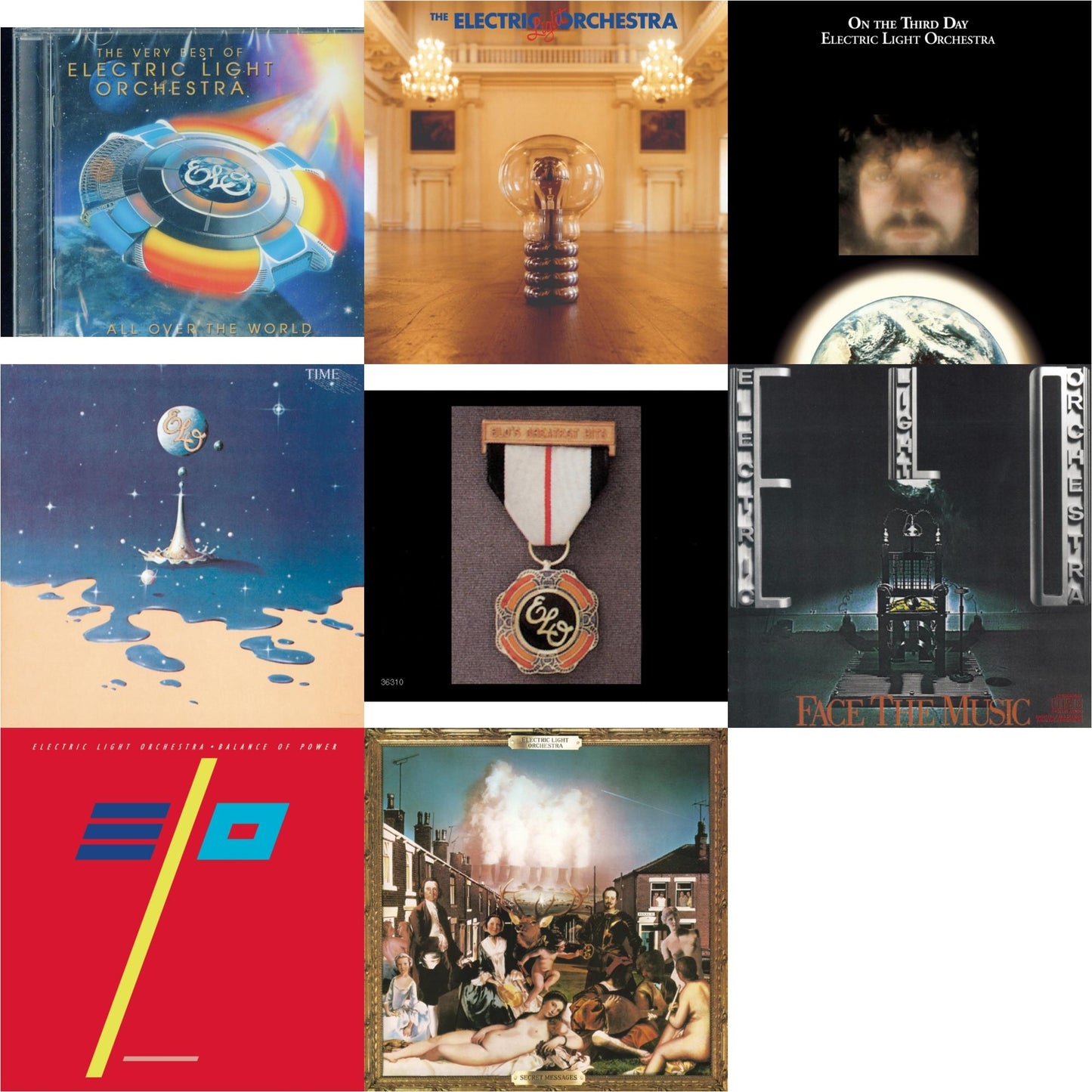 Greatest Hits & All Over The World: Very Best Of & Secret Messages & Balance Of Power & No Answer & On The Third Day & Time & Face The Music