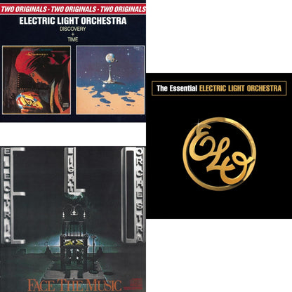 This is a 3 CD SKU bundle.
1.This CD is brand new.Format: CDMusic Style: Pop RockThis item's title is: DiscoveryArtist: Electric Light OrchestraLabel: SONY SPECIAL MARKETINGBarcode: 886976977627Release Date: 5/4/2010
2.This CD is brand new.