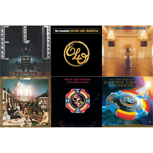 This is a 6 CD SKU bundle.
1.This CD is brand new.Format: CDMusic Style: Pop RockThis item's title is: All Over The World: Very Best OfArtist: Electric Light OrchestraLabel: LEGACYBarcode: 827969448922Release Date: 8/2/2005
2.This CD is brand new.