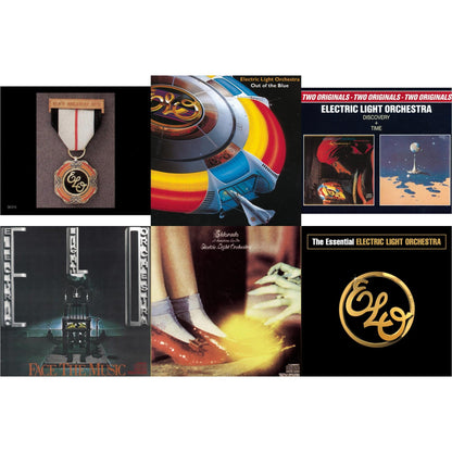 This is a 6 CD SKU bundle.
1.This CD is brand new.Format: CDMusic Style: Prog RockThis item's title is: Greatest HitsArtist: Electric Light OrchestraLabel: LEGACYBarcode: 074643631020Release Date: 6/17/1986
2.This CD is brand new.