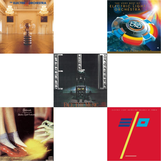 This is a 5 CD SKU bundle.
1.This CD is brand new.Format: CDMusic Style: Pop RockThis item's title is: All Over The World: Very Best OfArtist: Electric Light OrchestraLabel: LEGACYBarcode: 827969448922Release Date: 8/2/2005
2.This CD is brand new.