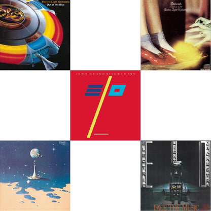 This is a 5 CD SKU bundle.
1.This CD is brand new.Format: CDThis item's title is: Out Of The BlueArtist: Electric Light OrchestraLabel: SONY SPECIAL MARKETINGBarcode: 886972675022Release Date: 2/22/2008
2.This CD is brand new.