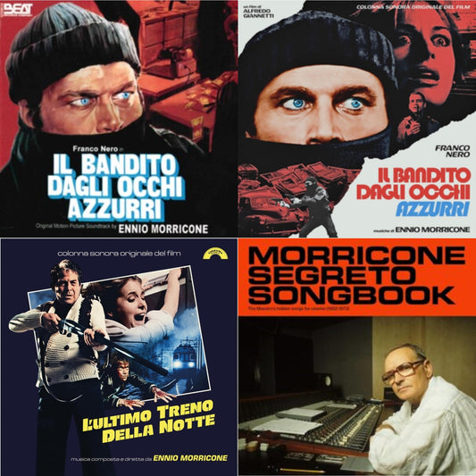 Blue-Eyed Bandit (Il Bandito Dagli Occhi Azzurri) Ost & L’Ultimo Treno Della Notte (Yellow LP Vinyl) & Blue-Eyed Bandit (Il Bandito Dagli Occhi Azzurri) Ost (Blue LP Vinyl) (Rsd) & Morricone Segreto Songbook (1962-1973) (2LP)