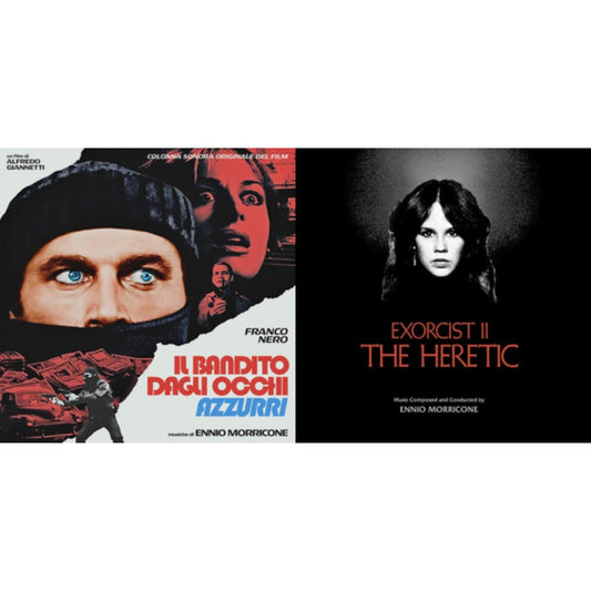 Blue-Eyed Bandit (Il Bandito Dagli Occhi Azzurri) Ost (Blue LP Vinyl) (Rsd) & Exorcist Ii: The Heretic (Blood Red With Black Splatter LP Vinyl) (Ams Exclusive)