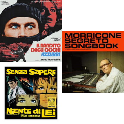 Blue-Eyed Bandit (Il Bandito Dagli Occhi Azzurri) Ost (Blue LP Vinyl) (Rsd) & Senza Sapere Niente Di Lei (Yellow LP Vinyl) & Morricone Segreto Songbook (1962-1973) (2LP)