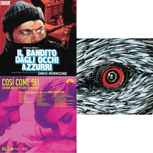Blue-Eyed Bandit (Il Bandito Dagli Occhi Azzurri) Ost & Così Come Sei Ost (Limited/180G/Solid Pink LP Vinyl) & Bird With The Crystal Plumage (140G/Crystal Clear LP Vinyl)