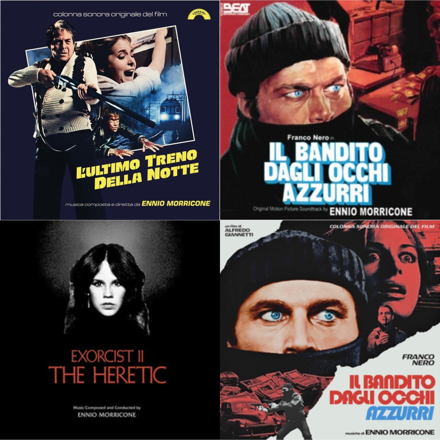 This is a 4 LP Vinyl SKU bundle.
1.This LP Vinyl is brand new.Format: LP VinylMusic Style: SoundtrackThis item's title is: L’Ultimo Treno Della Notte (Yellow LP Vinyl)Artist: Ennio MorriconeLabel: CINEVOX / BTF / AMS (ITALIAN IBarcode: 8004644008776Release Date: 8/5/2022
2.