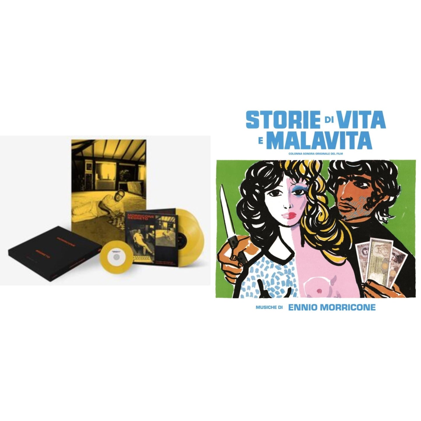Morricone Segreto (Yellow Vinyl/2LP/7Inch Single Collector's Edition) & Storie Di Vita E Malavita (Colonna Sonora Originale Del Film)