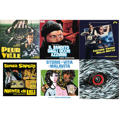 Peur Sur La Ville (Gatefold Sleeve Designed By Eric Adrian Lee) & Blue-Eyed Bandit (Il Bandito Dagli Occhi Azzurri) Ost & L’Ultimo Treno Della Notte (Yellow LP Vinyl) & Senza Sapere Niente Di Lei (Yellow LP Vinyl)