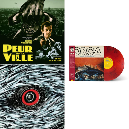 Peur Sur La Ville (Gatefold Sleeve Designed By Eric Adrian Lee) & Bird With The Crystal Plumage (140G/Crystal Clear LP Vinyl) & Orca (Music From The Motion Picture) (Reel Cut Series) (Red LP Vinyl)