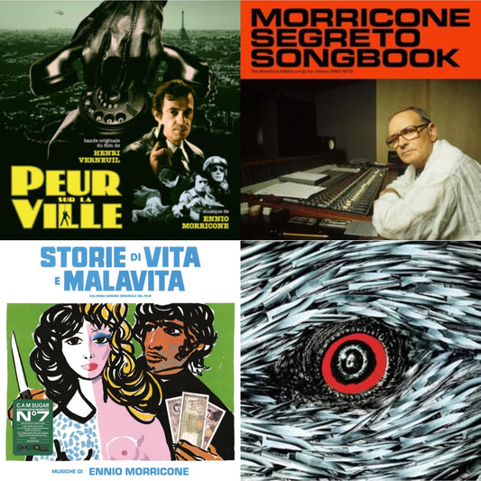 Peur Sur La Ville (Gatefold Sleeve Designed By Eric Adrian Lee) & Morricone Segreto Songbook (1962-1973) (2LP) & Storie Di Vita E Malavita (Colonna Sonora Originale Del Film) & Bird With The Crystal Plumage (140G/Crystal Clear LP Vinyl)