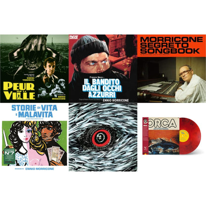 Ennio Morricone - Peur Sur La Ville (Gatefold Sleeve Designed By Eric Adrian Lee) & Blue-Eyed Bandit (Il Bandito Dagli Occhi Azzurri) Ost & Morricone Segreto Songbook (1962-1973) (2LP) & Storie Di Vita E Malavita (Colonna Sonora Originale Del Film) &