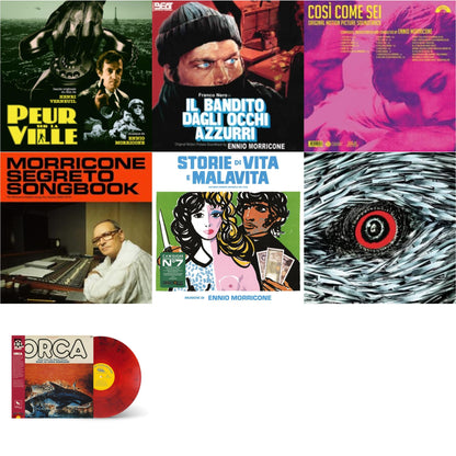 Ennio Morricone - Peur Sur La Ville (Gatefold Sleeve Designed By Eric Adrian Lee) & Blue-Eyed Bandit (Il Bandito Dagli Occhi Azzurri) Ost & Così Come Sei Ost (Limited/180G/Solid Pink LP Vinyl) & Morricone Segreto Songbook (1962-1973) (2LP) & Storie