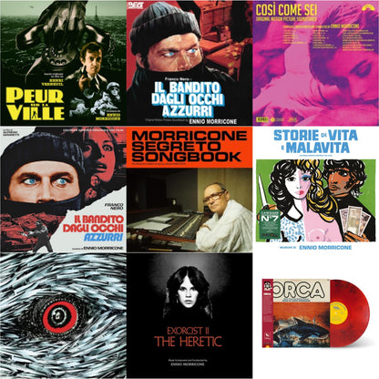 Ennio Morricone - Peur Sur La Ville (Gatefold Sleeve Designed By Eric Adrian Lee) & Blue-Eyed Bandit (Il Bandito Dagli Occhi Azzurri) Ost & Così Come Sei Ost (Limited/180G/Solid Pink LP Vinyl) & Blue-Eyed Bandit (Il Bandito Dagli Occhi Azzurri) Ost